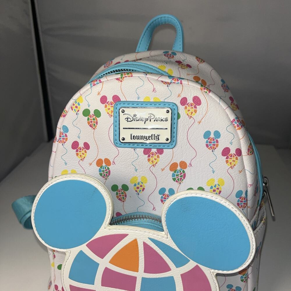 Disney World 50th Loungefly Vault Collection Mickey Mouse Balloons Mini Backpack - Picture 2 of 7